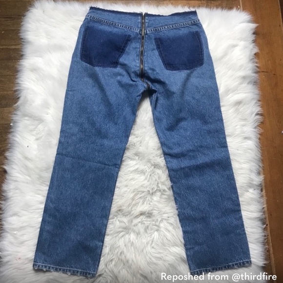 NWT Reformation Zipper Cropped Jeans - Picture 3 of 3